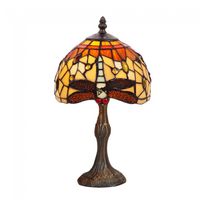 lampara de mesa belle amber cristal tiffany ii