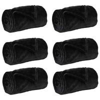 mantitas de sofa 6 uds negro 130 x 150 cm 304 kg lana vidaxl