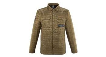Millet heril short chaqueta de plumon para hombre de color caqui