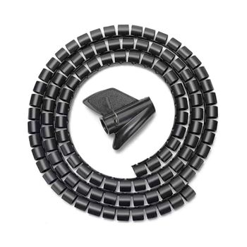 Aisens A151-0406 Organizador de Cables en Espiral Negro