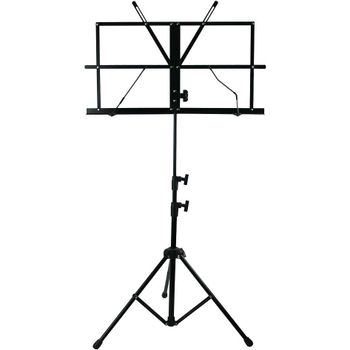 CM 7P16 - Atril plegable  para partituras color negro, plegable y portátil con bolsa de transporte incluida