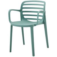 silla de jardin siena verde 785x536x53cm fabricada en polipropileno eme mobiliario