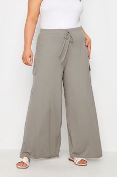 Yours Pantalón Piedra Ancho Cargo, Mujer Curvy Y Tallas Grandes, Yours