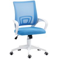 silla de oficina 57x55x109 cm azul claro