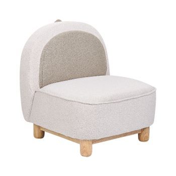 Silla Animal Tapicería De Poliéster Forma De Triceratops Diseño De Dinosaurio Sin Reposabrazos Peluche Muebles Para Niños Beige Faborg