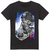 garfield camiseta dj lazy para hombre