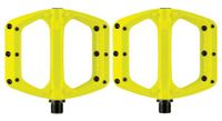 par de pedales planos spank spoon dc amarillo