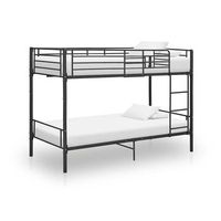 litera de metal negro 90x200 cm vidaxl