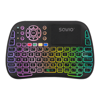 mini teclado inalambrico smart tv savio kw-04
