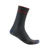 calcetines castelli distanza 20 gris rojo talla sm