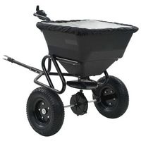 carro remolque esparcidor de sal pvc y acero 125x74x79 cm 45 l vidaxl