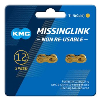 KMC | Enganches De Cadena 12v -oro - 1/2