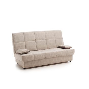 Sofa Cama Clic Clac Julieta 3 Plazas, Color Beige