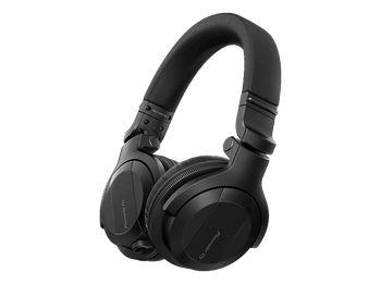 Auriculares inalámbricos - Pioneer DJ HDJ-CUE1BT-K, Autonomía 30 h, Bluetooth, Giro 90 grados, Negro