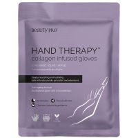 beautypro hand therapy collagen infused glove with removable finger tips 1 pair