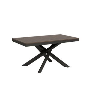Mesa Extensible 90x160/420 Cm Volantis Evolution Nogal Estructura Antracita