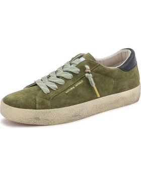 de NATURAL WORLD ZAPATILLA DE MUJER MODELO CODY DE SERRAJE KAKI