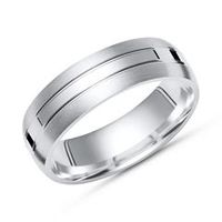 anillo moderno plata 925 con barra brillante 6mm
