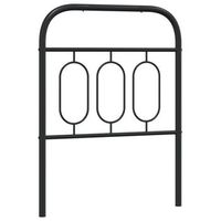 cabecero cama mueble de dormitorio de metal 75 cm negro m020007206