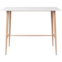 mesa de bar  mesa de bistro blanco 120x60x105 cm