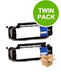 Compatible Twin Pack Lexmark 4K00199 Black Toner Cartridges (2 Pack)