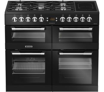 LEISURE Cuisinemaster CS100F520K Dual Fuel Range Cooker - Black, Black