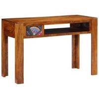 vidaxl escritorio con cajon con almacenamiento marron 110 x 50 x 73 cm