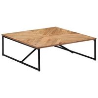 mesa de centro madera maciza de acacia 110x110x36 cm vidaxl