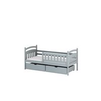 cama individual terry 90x200 gris