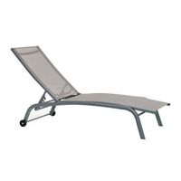 tumbona dkd home decor con ruedas gris pvc aluminio 1875 x 64 x 97 cm