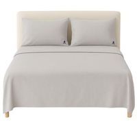 set sabanas gris encimera 240x280  2 fundas almohada 50x85 100 algodon scalpers home