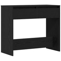 mesa consolamesa de entradamesa auxiliar roble negro 89x41x765 cm madera de ingenieria