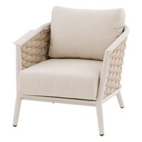 sillon de jardin yconia aluminio arcilloso y poliester