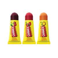 carmex triplo minis balsamo labiales fresa cereza y pina