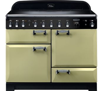 Rangemaster Elan Deluxe ELA110EIOG 110 cm Electric Induction Range Cooker - Green & Chrome, Green