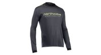 camiseta de manga larga northwave sharp negro verde
