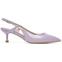 liu jo zapatos de tacon zapatos destalonados en charol para mujer