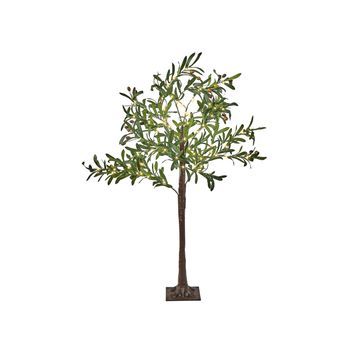 Árbol De Navidad Artificial De Exterior E Interior Con Luces Led Estilo Escandinavo Pvc 120 Cm Verde Celioni