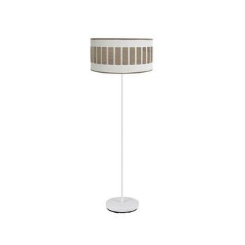 Pie Salon Ivanna 1xe27 Blanco/blanco-madera Clara 163x40x40 Cm