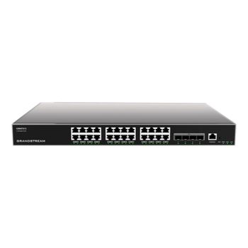 Switch Grandstream GWN7813 24 puertos Gigabit, 4 SFP+, L3, VLAN, PSU redundante rack