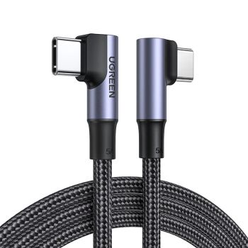 Cable Ugreen US335 5A 100W Tipo C a Tipo C QC4.0 FCP Carga Rápida Transmisión de Datos Núcleo de Cobre Estañado de 1M/2M