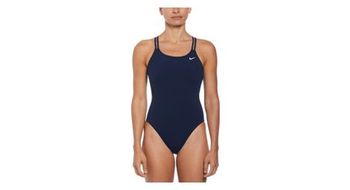 Traje de bano  strong nike swim hydrastrong solid  strong  azul mujer