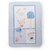 manta de bebe fantasia 80110 cm azul