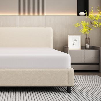 Colchón De Espuma De 90x200 Cm, Firmeza H3, Blanco Y Ergonómico