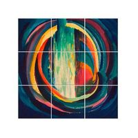 legendarte - panel decorativo multiple sin titulo - karl wiener cm 150x150 9 paneles