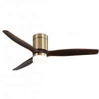 fabrilamp aguilon ventilador de techo con luz y mando 39w marronroble