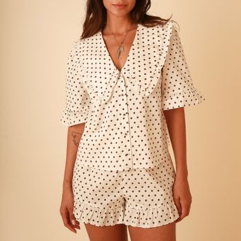 It's 9pm Luna Cotton-Voile Pyjama Set - 0/UK 8