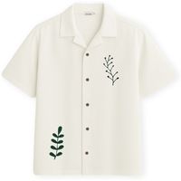 imago camisa manga corta sycamore shirt - cru para hombre