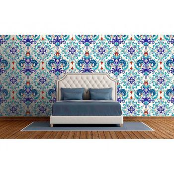 Fotomural Vinilo Zen Gran Flor Multicolor 350 X 250 Cm