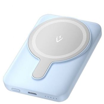 Power Bank Vention FHSL0 5000mAh 20W Wireless Magnético Display Azul